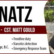 Police Service Dog - Natz<br />
Handler - Cst. Matt Gould