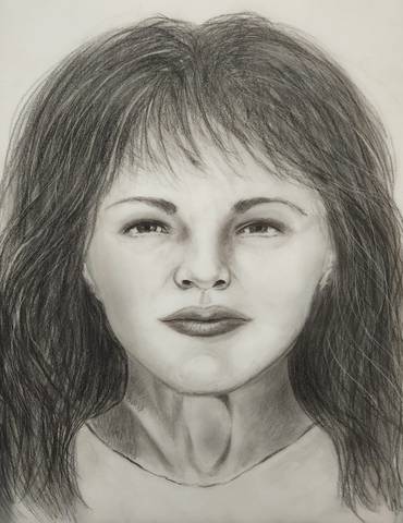 Black and white sketch of Mrs. Tootsie Jimmy-Charlie